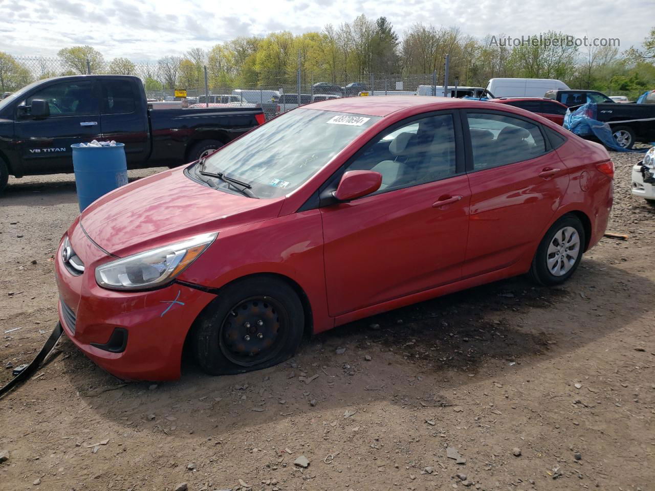 2016 Hyundai Accent Se Red vin: KMHCT4AE5GU953484