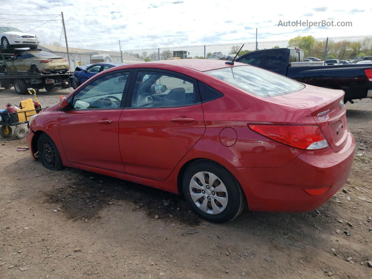 2016 Hyundai Accent Se Red vin: KMHCT4AE5GU953484