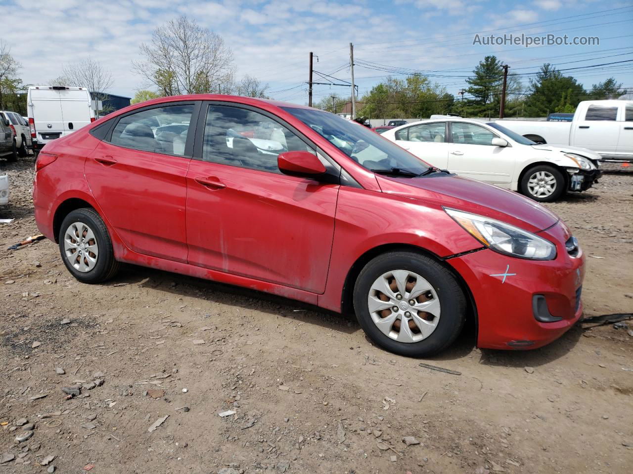 2016 Hyundai Accent Se Red vin: KMHCT4AE5GU953484