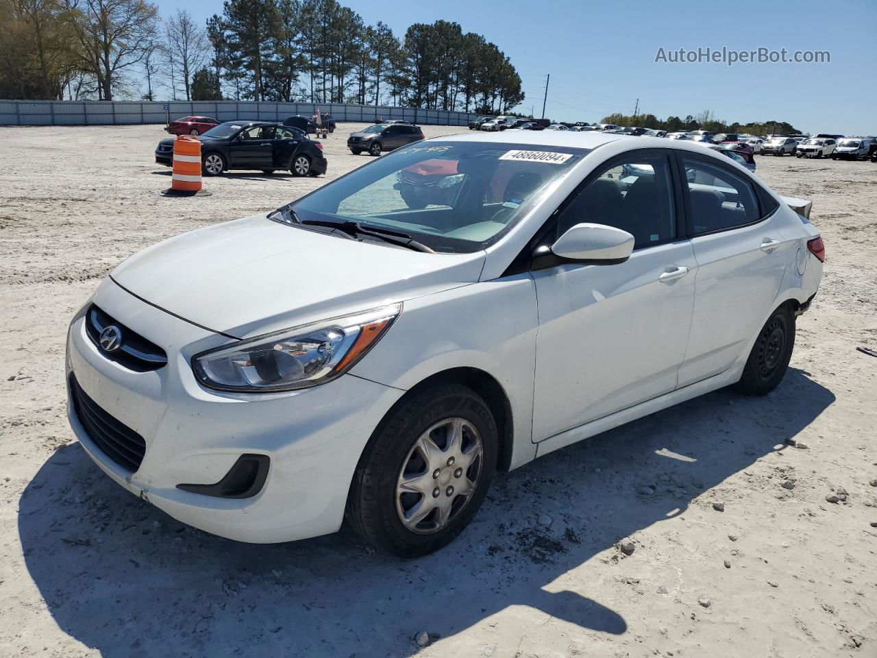 2016 Hyundai Accent Se White vin: KMHCT4AE5GU998330