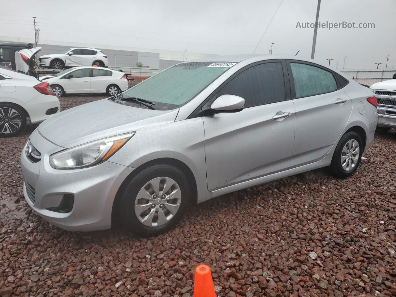 2016 Hyundai Accent Se Silver vin: KMHCT4AE5GU998604