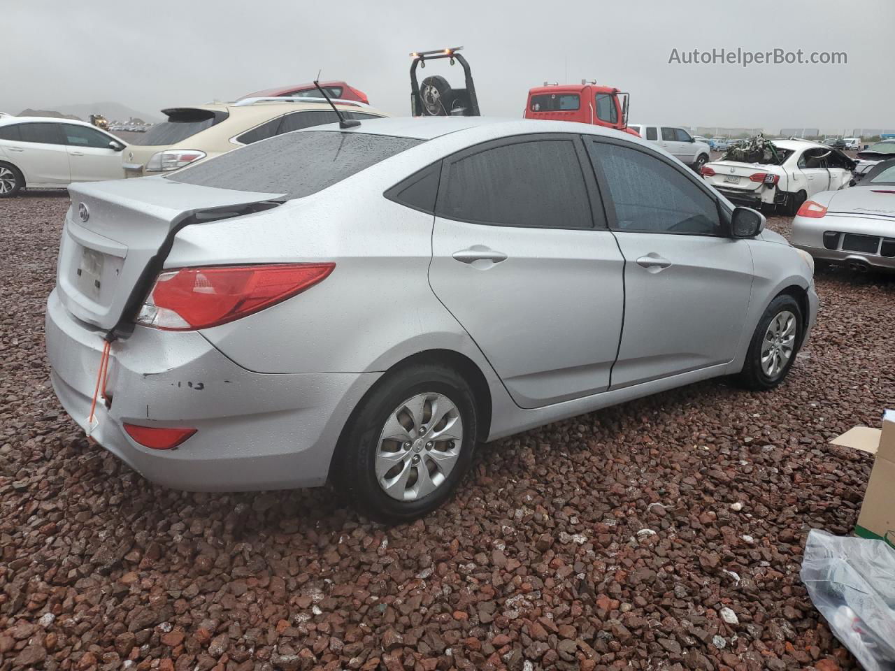 2016 Hyundai Accent Se Silver vin: KMHCT4AE5GU998604