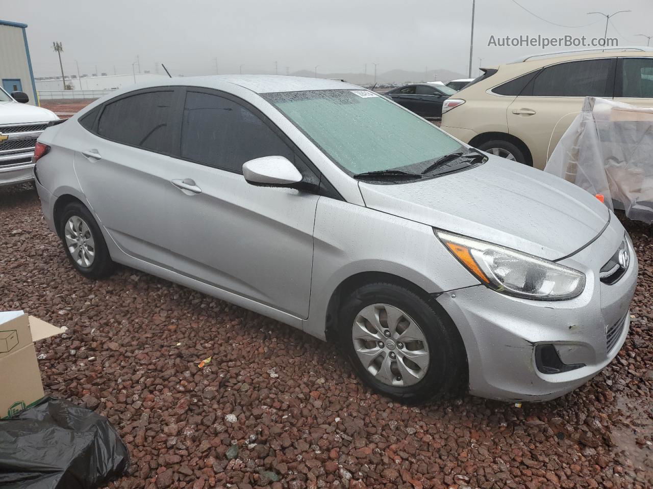 2016 Hyundai Accent Se Серебряный vin: KMHCT4AE5GU998604