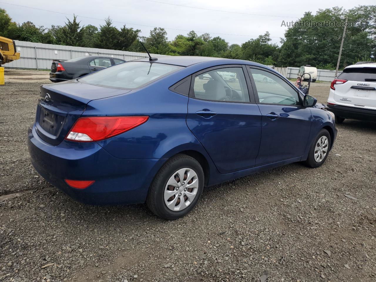 2017 Hyundai Accent Se Синий vin: KMHCT4AE5HU186351