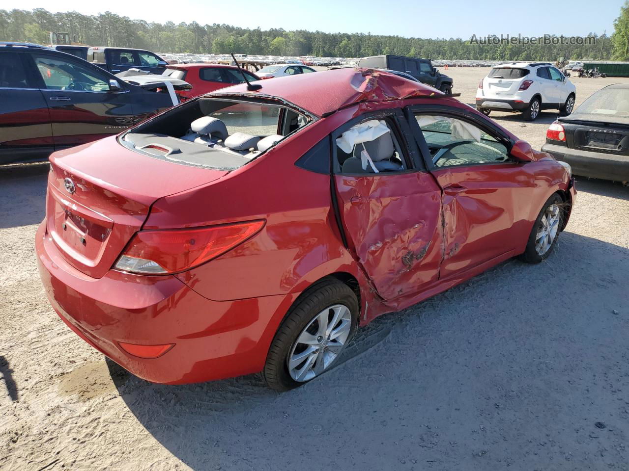 2017 Hyundai Accent Se Red vin: KMHCT4AE5HU221860