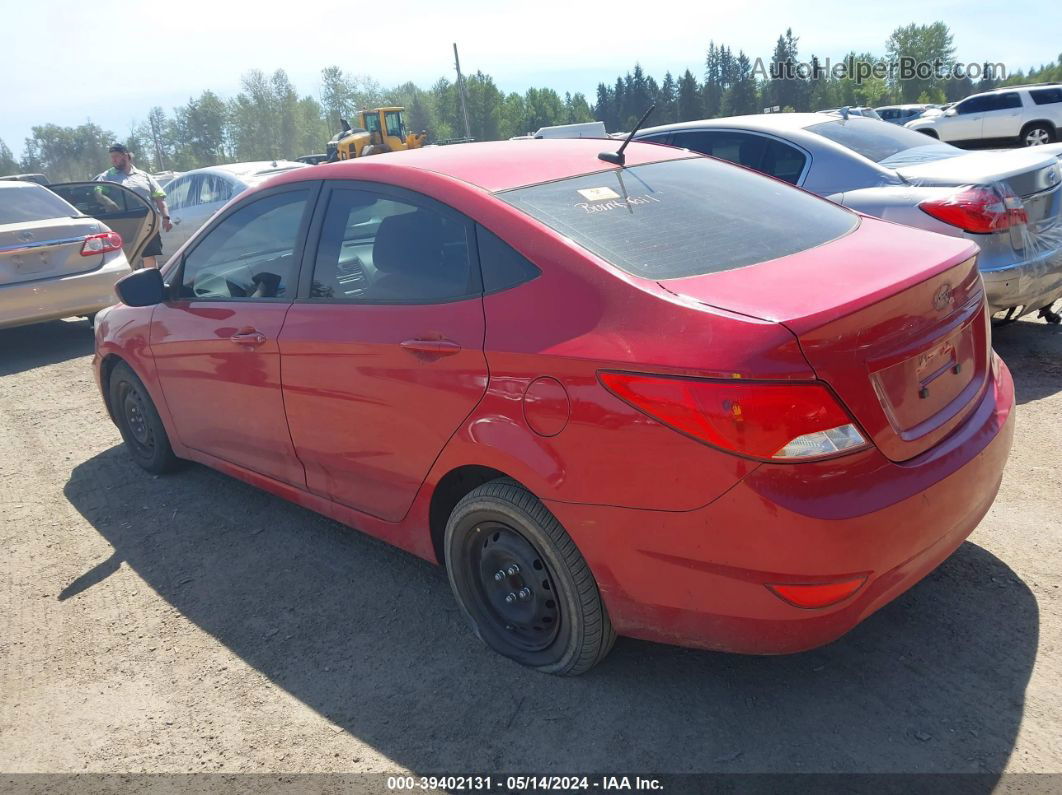 2017 Hyundai Accent Se Red vin: KMHCT4AE5HU237041