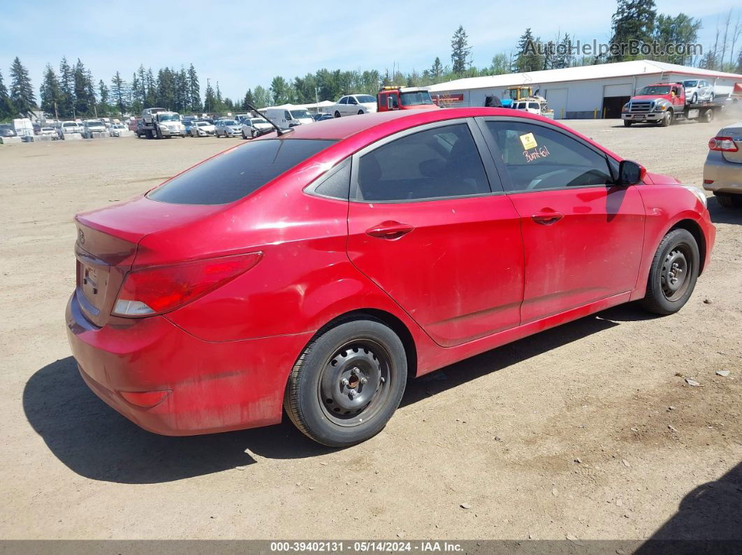 2017 Hyundai Accent Se Red vin: KMHCT4AE5HU237041