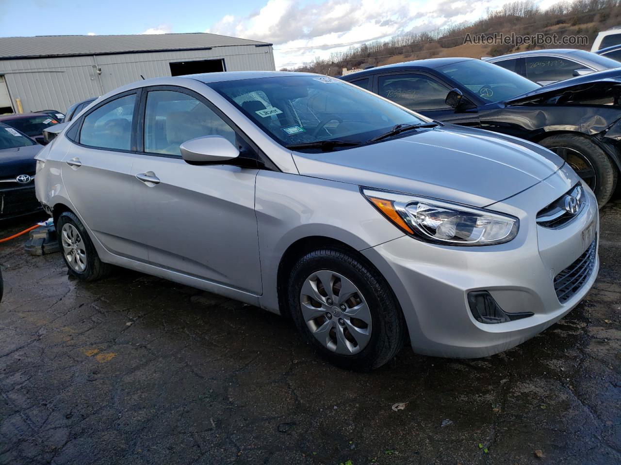 2017 Hyundai Accent Se Silver vin: KMHCT4AE5HU293092