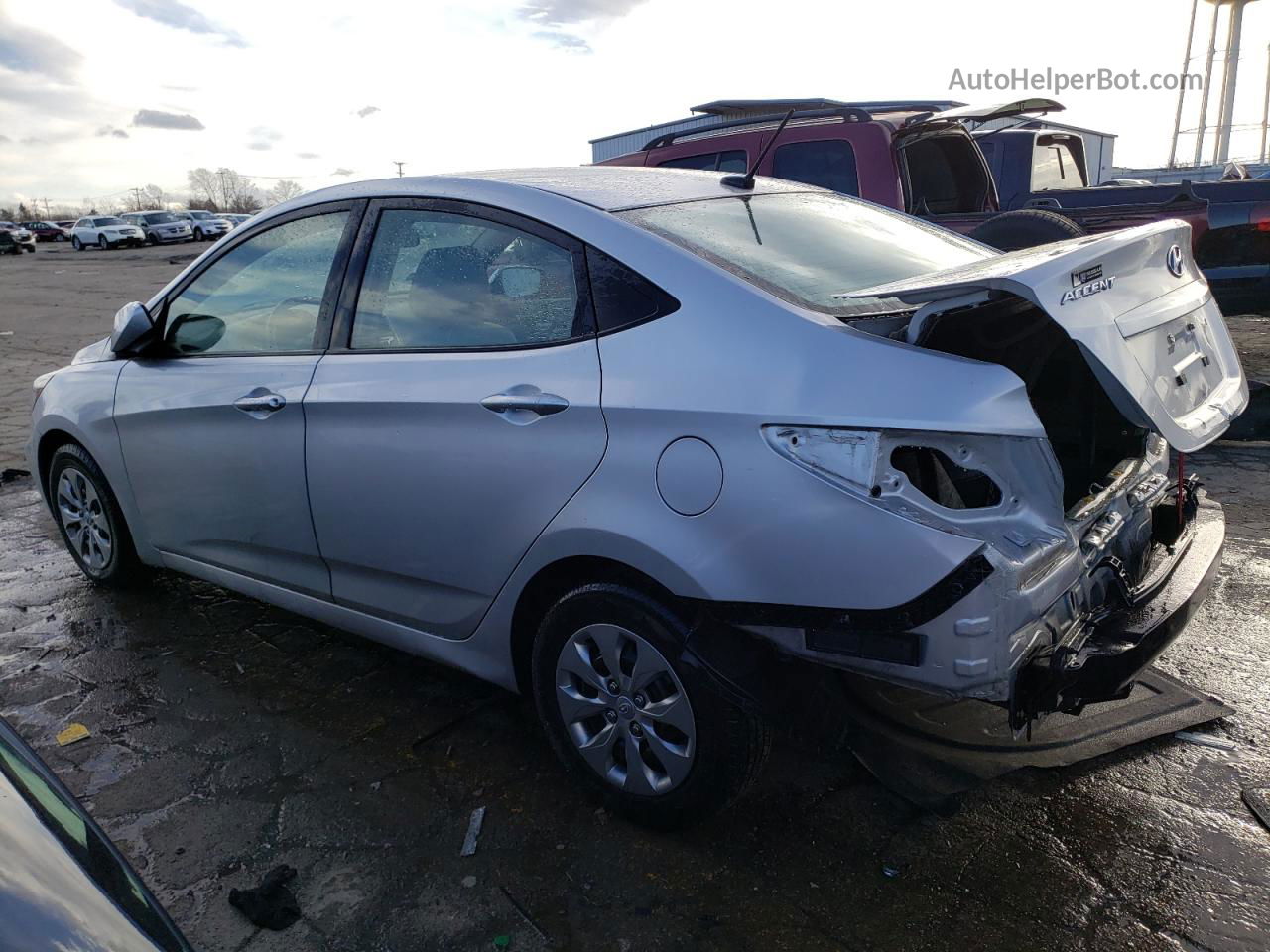 2017 Hyundai Accent Se Silver vin: KMHCT4AE5HU293092