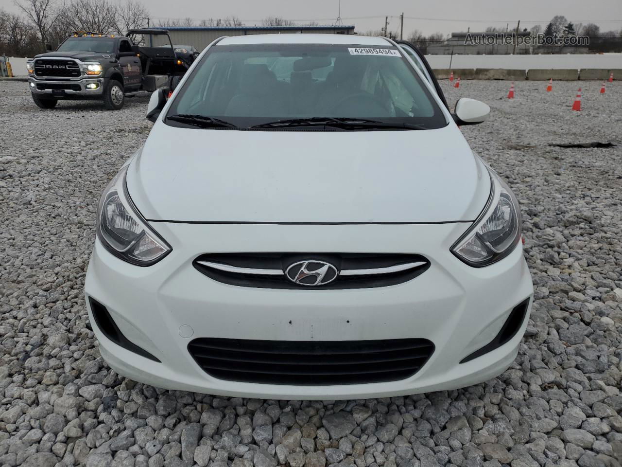 2017 Hyundai Accent Se White vin: KMHCT4AE5HU306018