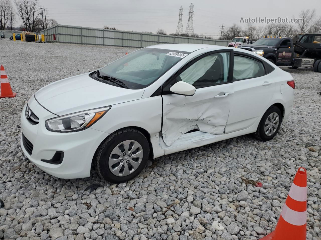 2017 Hyundai Accent Se White vin: KMHCT4AE5HU306018