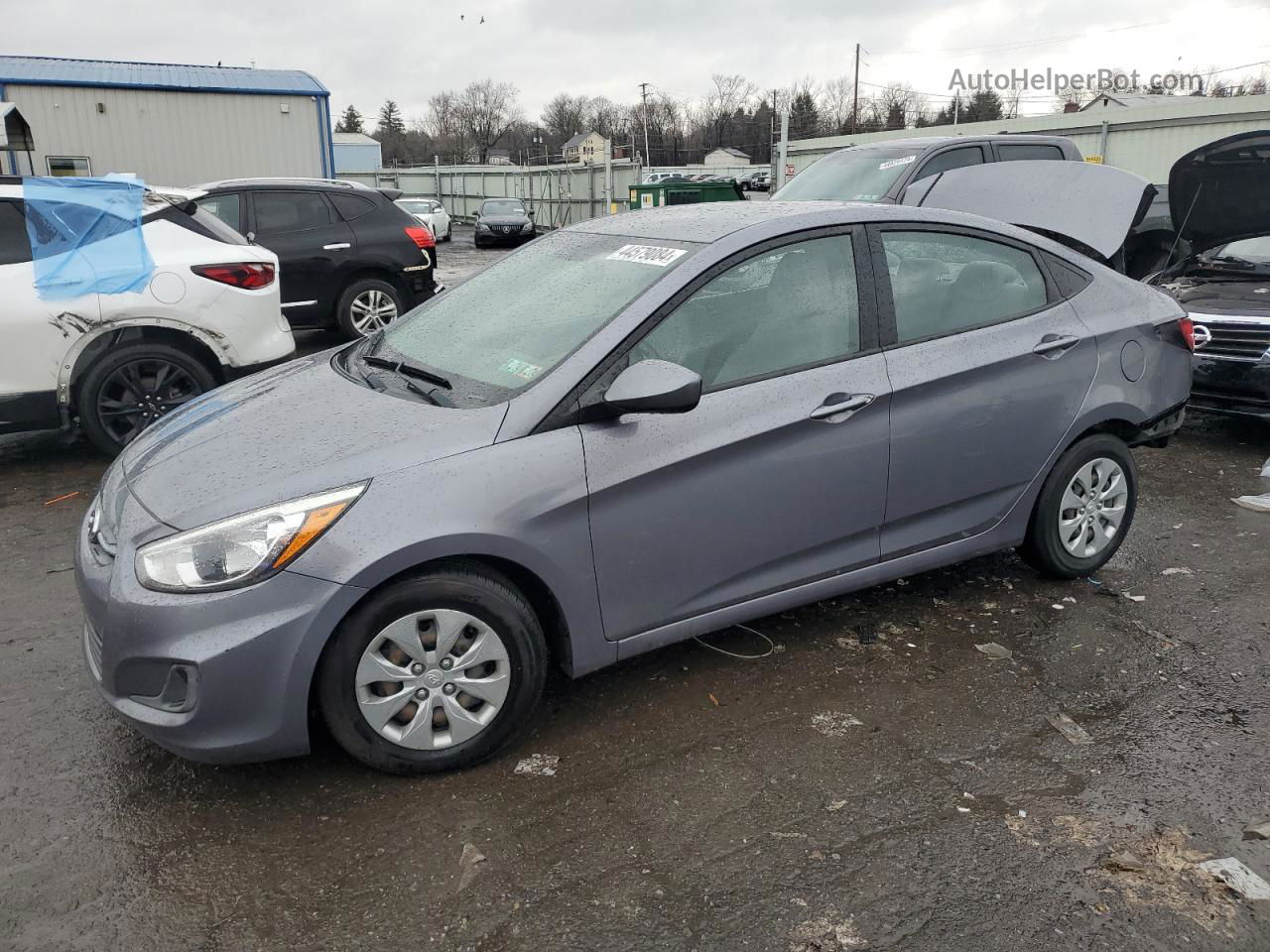 2017 Hyundai Accent Se Gray vin: KMHCT4AE5HU308318