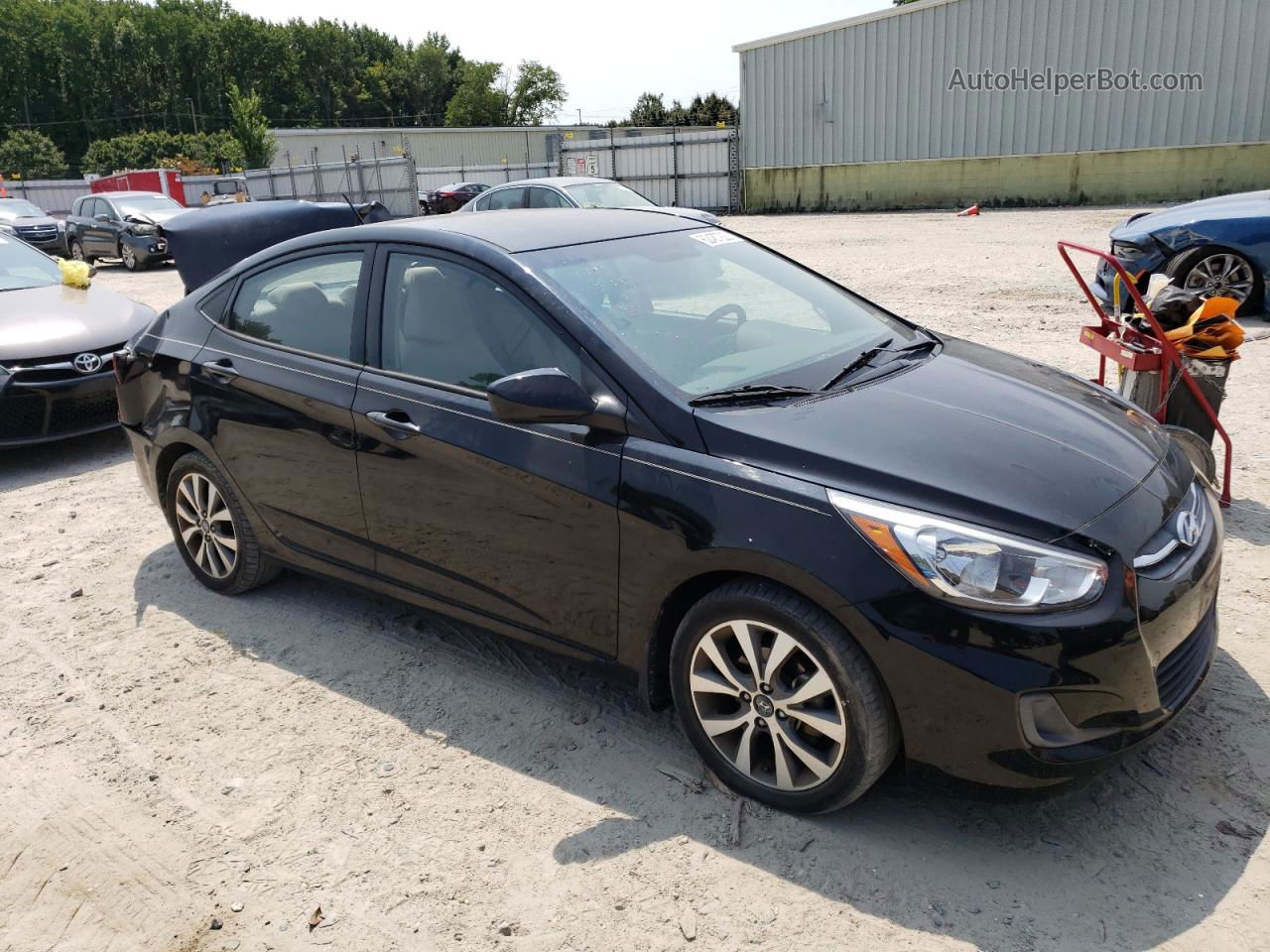 2017 Hyundai Accent Se Black vin: KMHCT4AE5HU335552