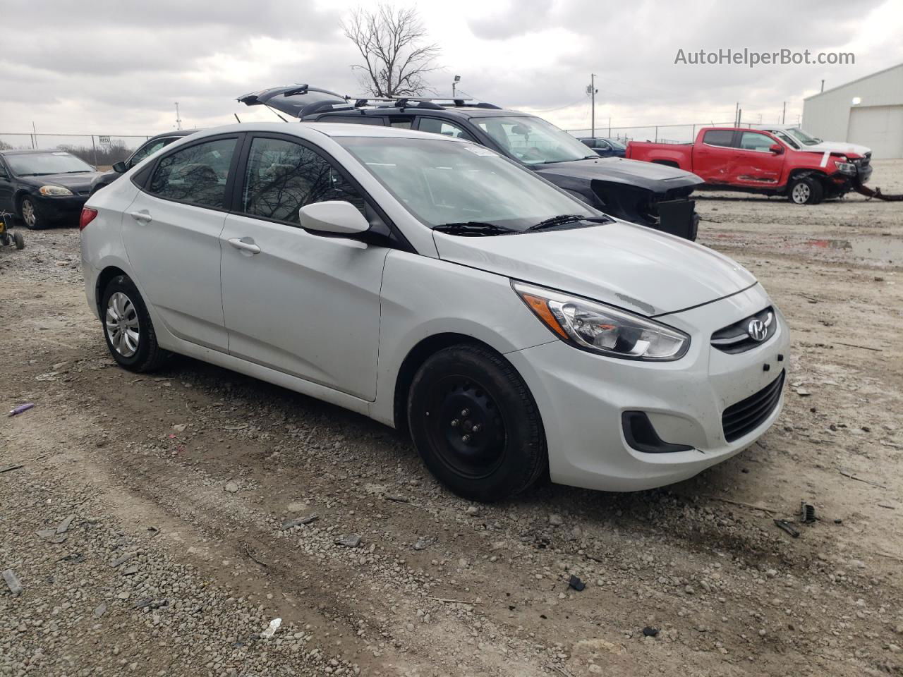 2017 Hyundai Accent Se White vin: KMHCT4AE5HU361889