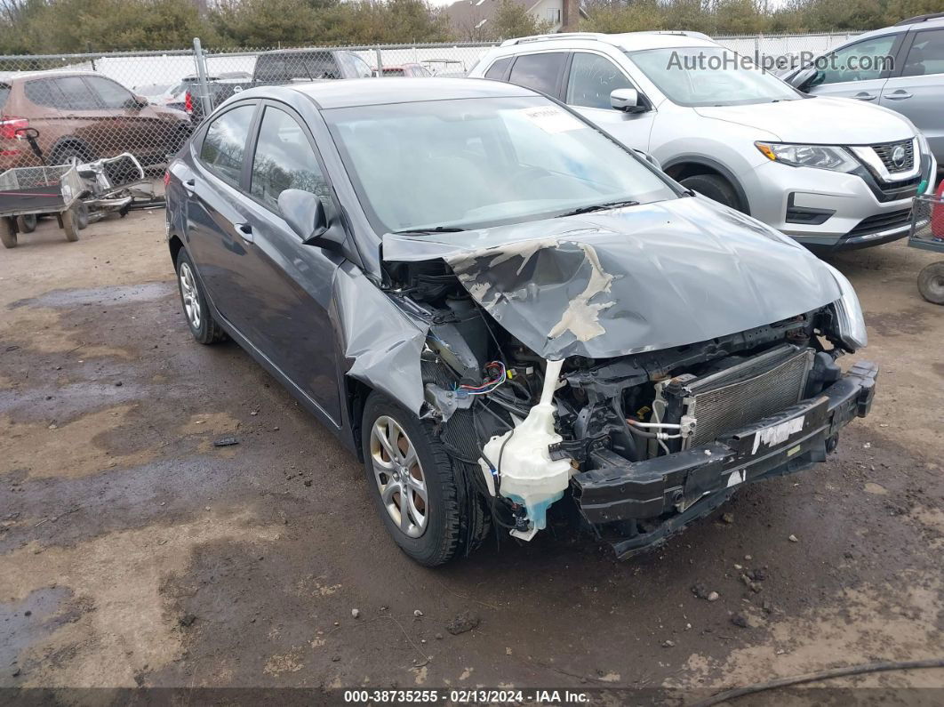 2013 Hyundai Accent Gls Gray vin: KMHCT4AE6DU368814