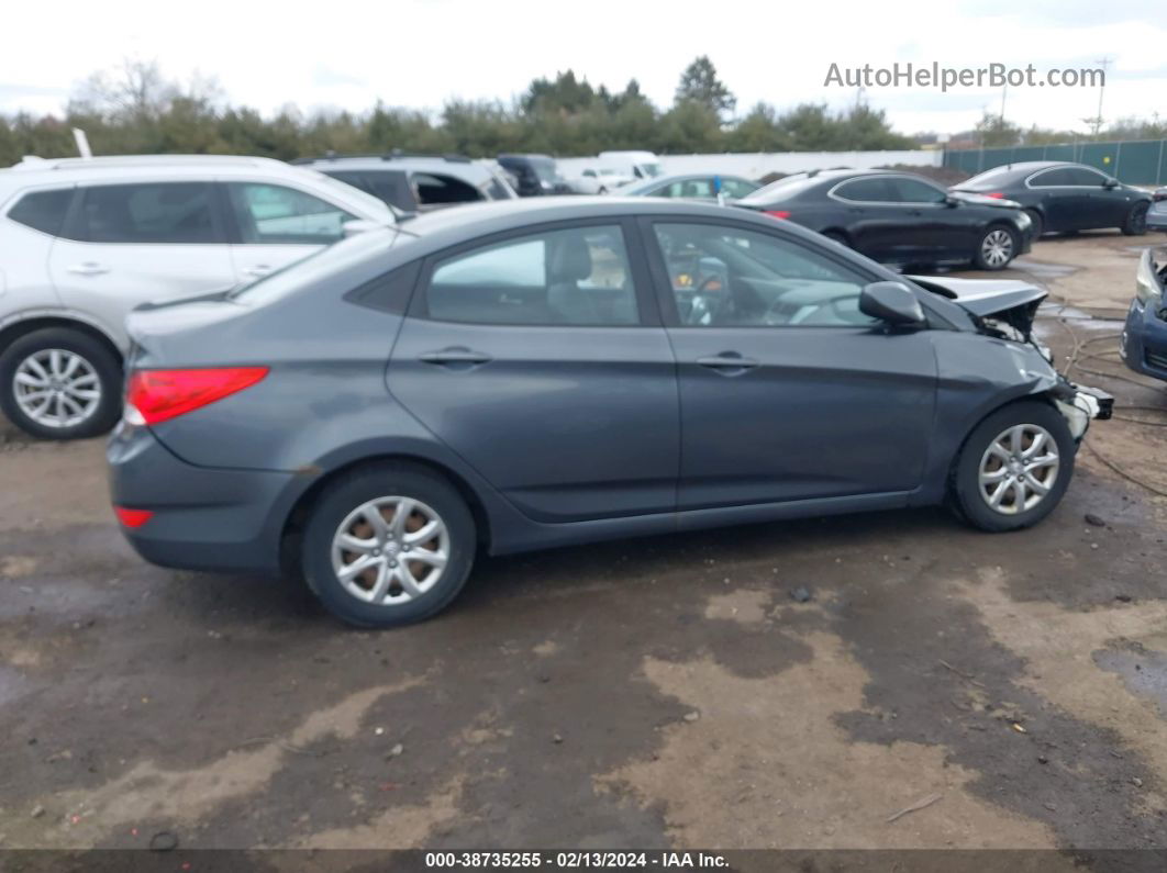 2013 Hyundai Accent Gls Gray vin: KMHCT4AE6DU368814