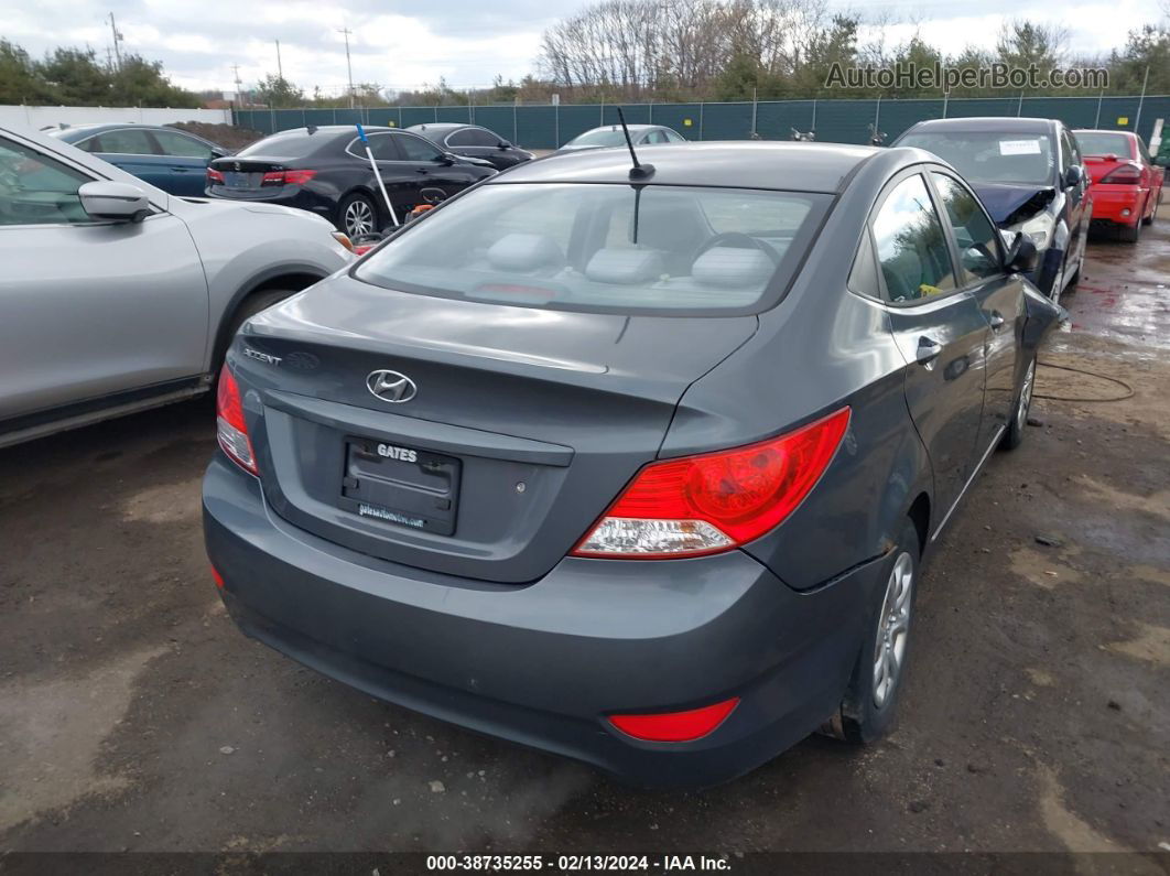 2013 Hyundai Accent Gls Gray vin: KMHCT4AE6DU368814