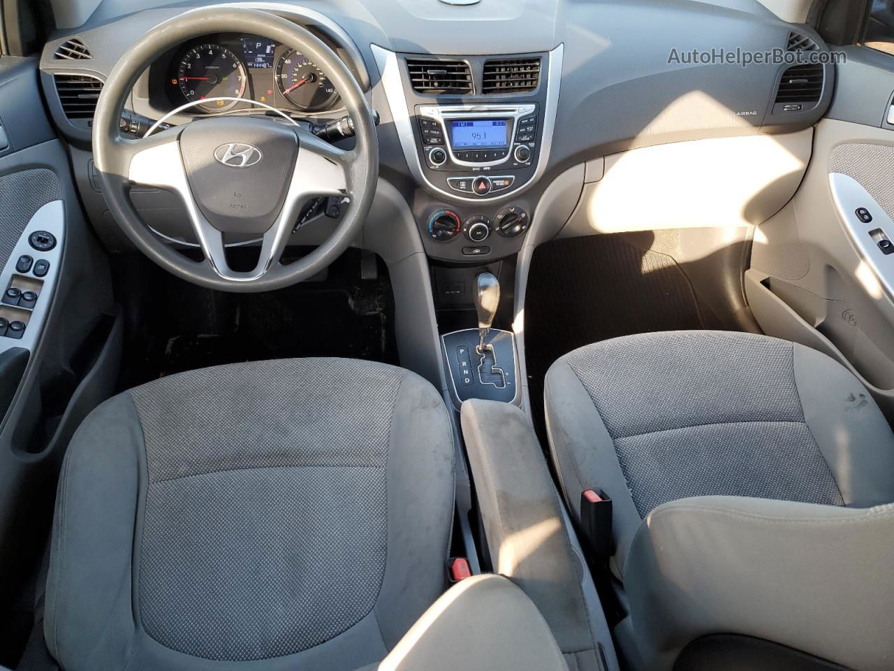 2013 Hyundai Accent Gls Gray vin: KMHCT4AE6DU406493