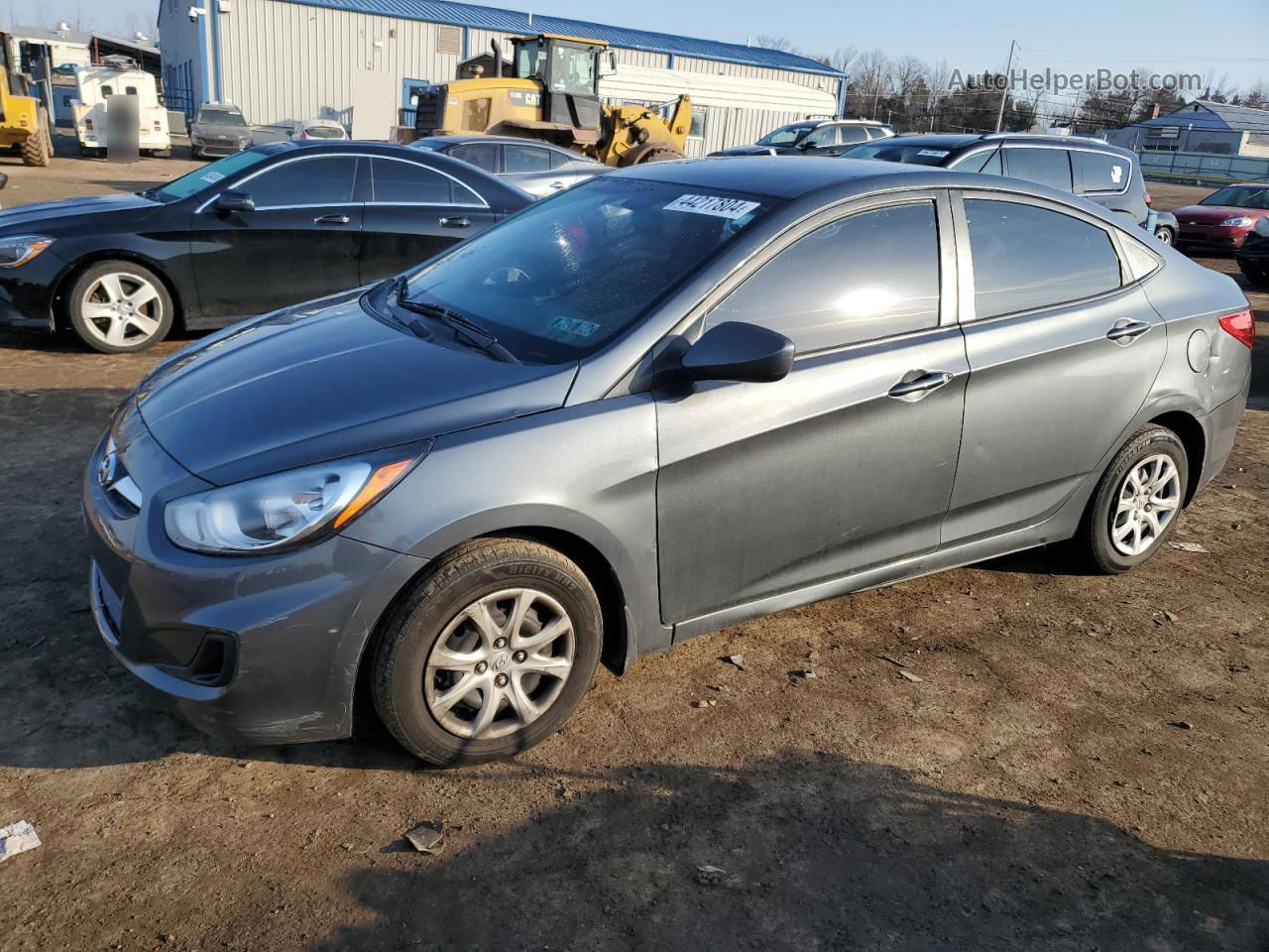 2013 Hyundai Accent Gls Серый vin: KMHCT4AE6DU406493