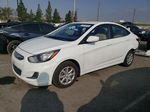 2014 Hyundai Accent Gls White vin: KMHCT4AE6EU609563