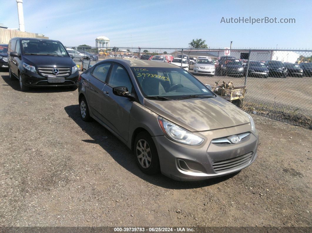 2014 Hyundai Accent Gls Gray vin: KMHCT4AE6EU664210