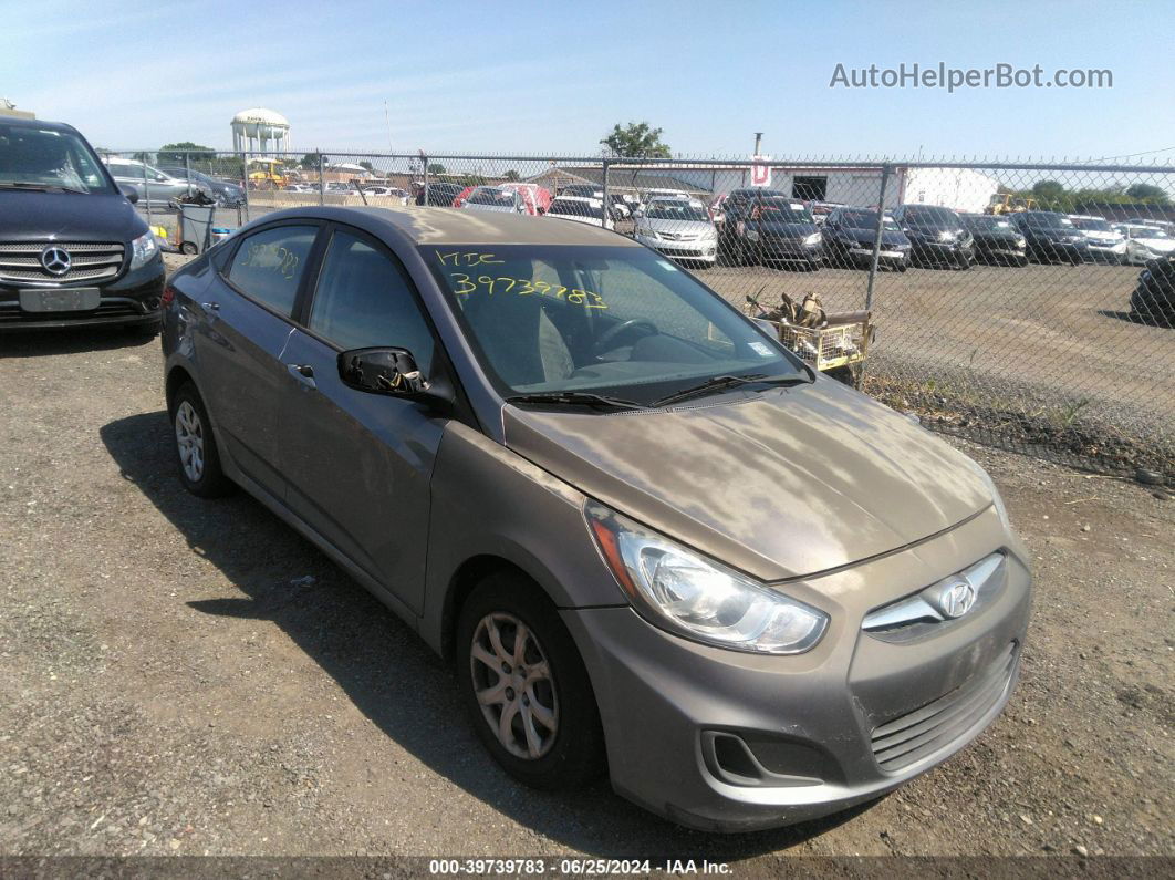 2014 Hyundai Accent Gls Gray vin: KMHCT4AE6EU664210