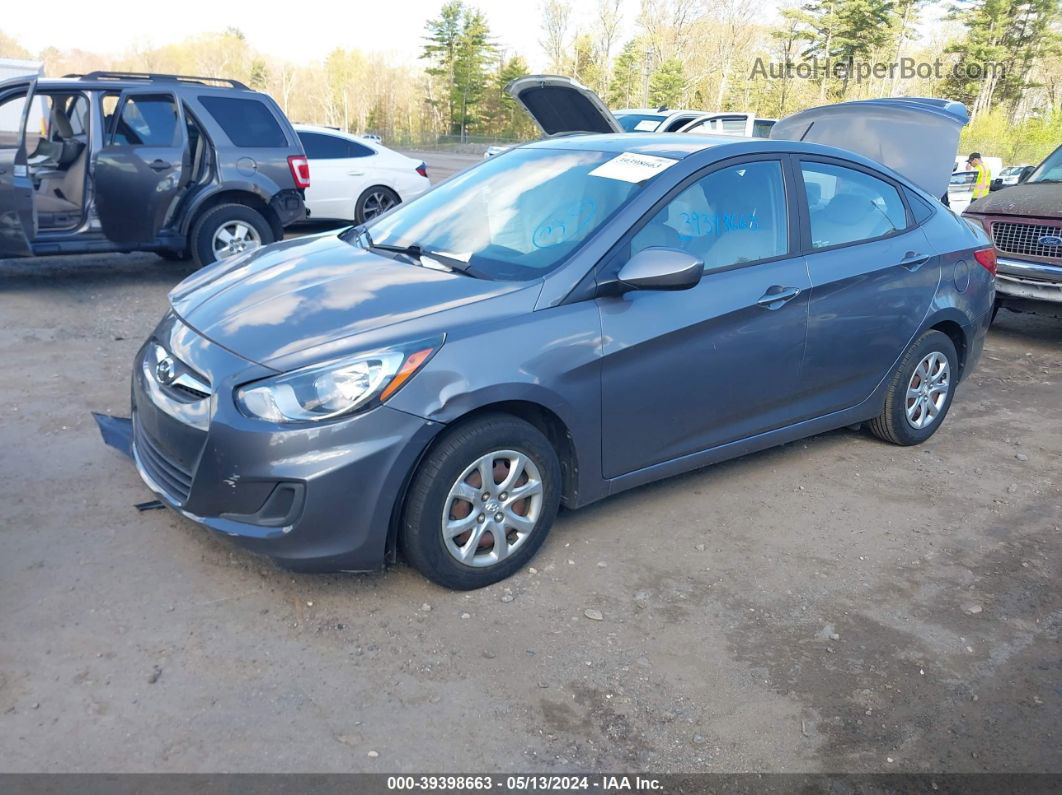 2014 Hyundai Accent Gls Gray vin: KMHCT4AE6EU744607