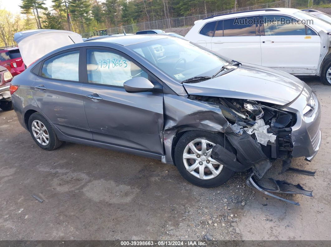 2014 Hyundai Accent Gls Gray vin: KMHCT4AE6EU744607