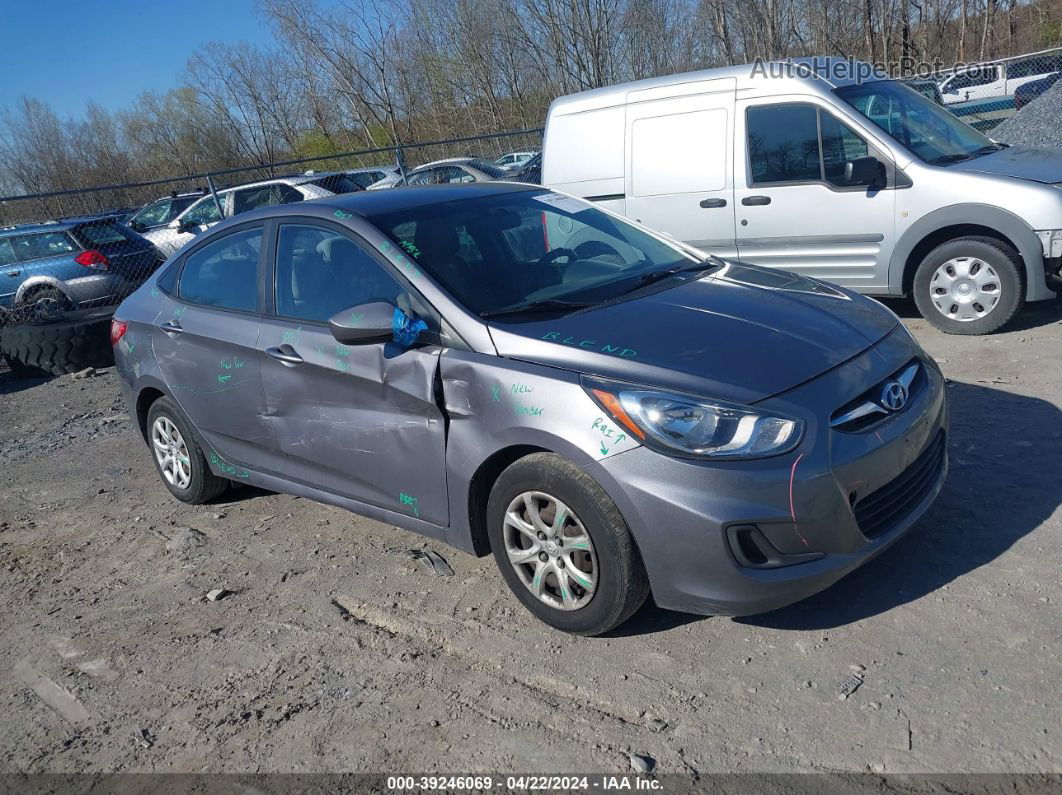 2014 Hyundai Accent Gls Gray vin: KMHCT4AE6EU759575