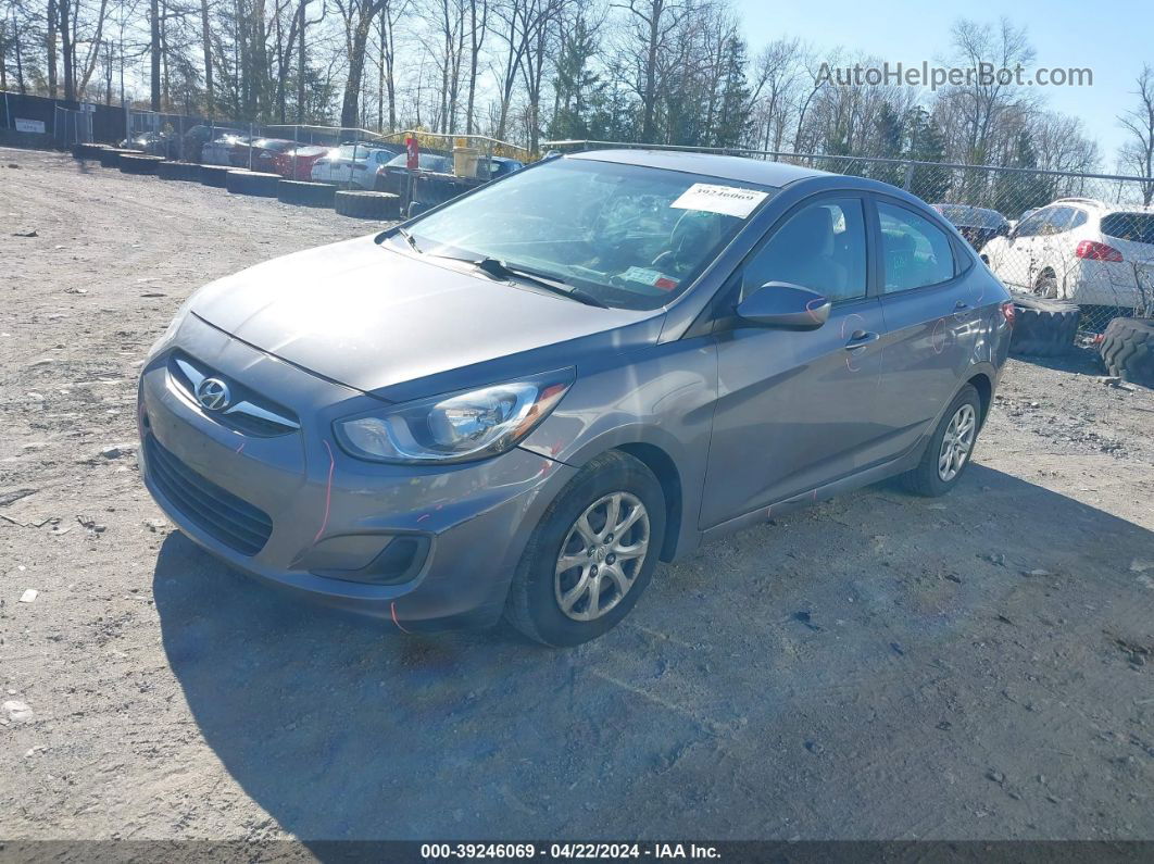 2014 Hyundai Accent Gls Gray vin: KMHCT4AE6EU759575