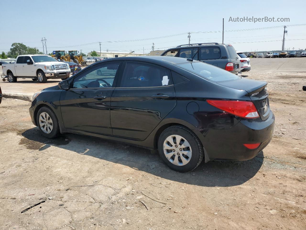 2015 Hyundai Accent Gls Black vin: KMHCT4AE6FU804144