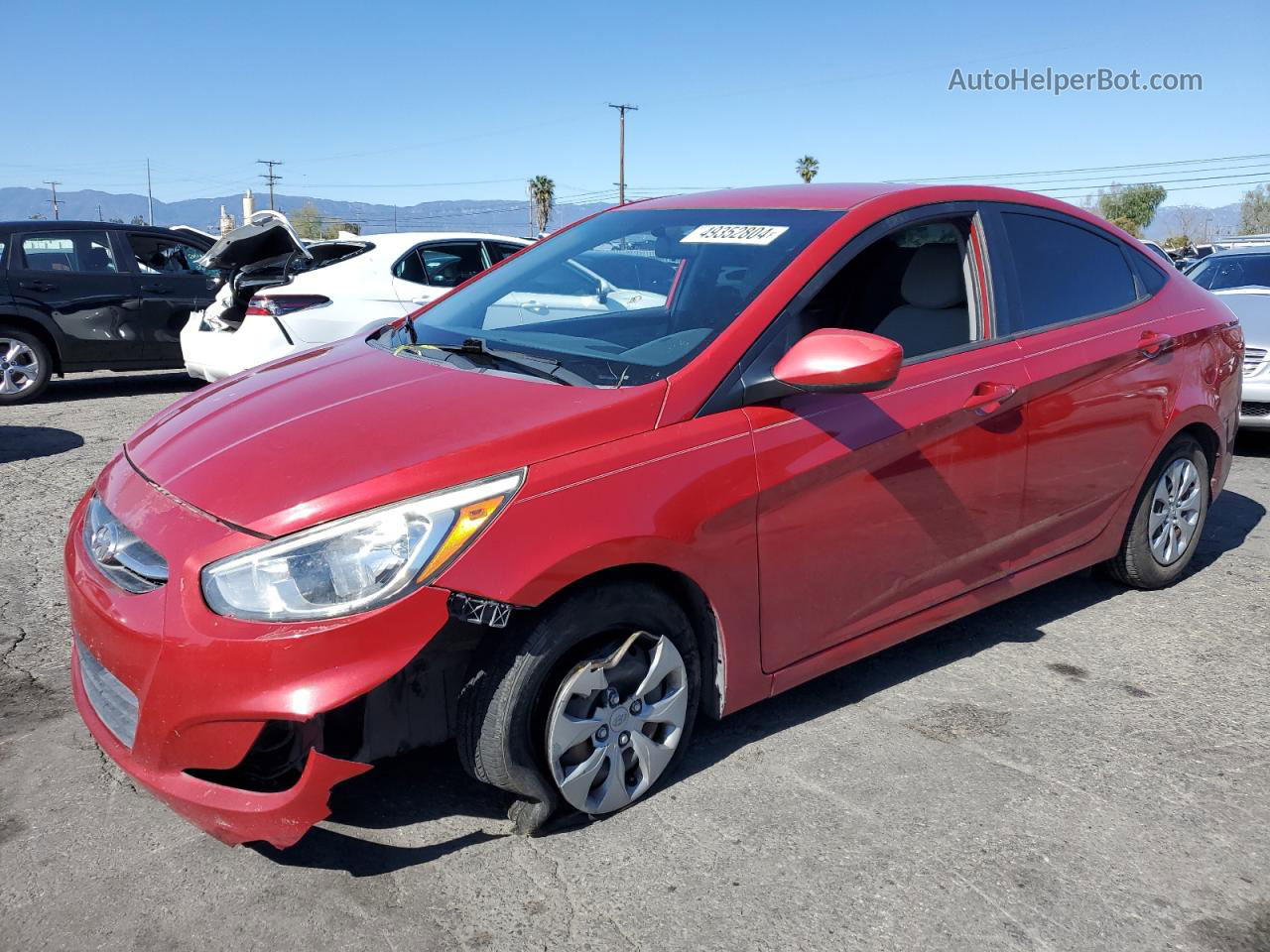 2015 Hyundai Accent Gls Red vin: KMHCT4AE6FU822532