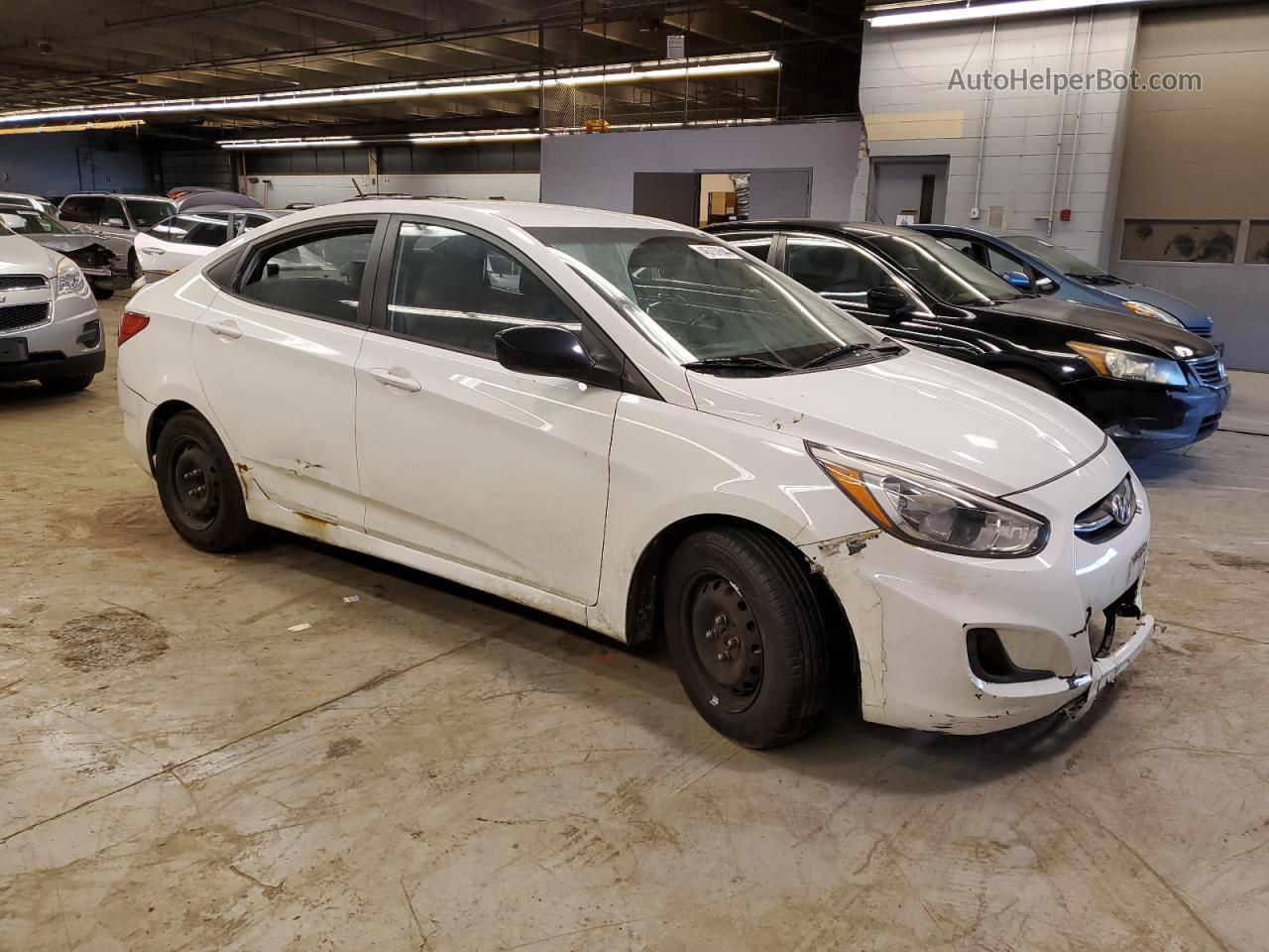 2015 Hyundai Accent Gls White vin: KMHCT4AE6FU849505