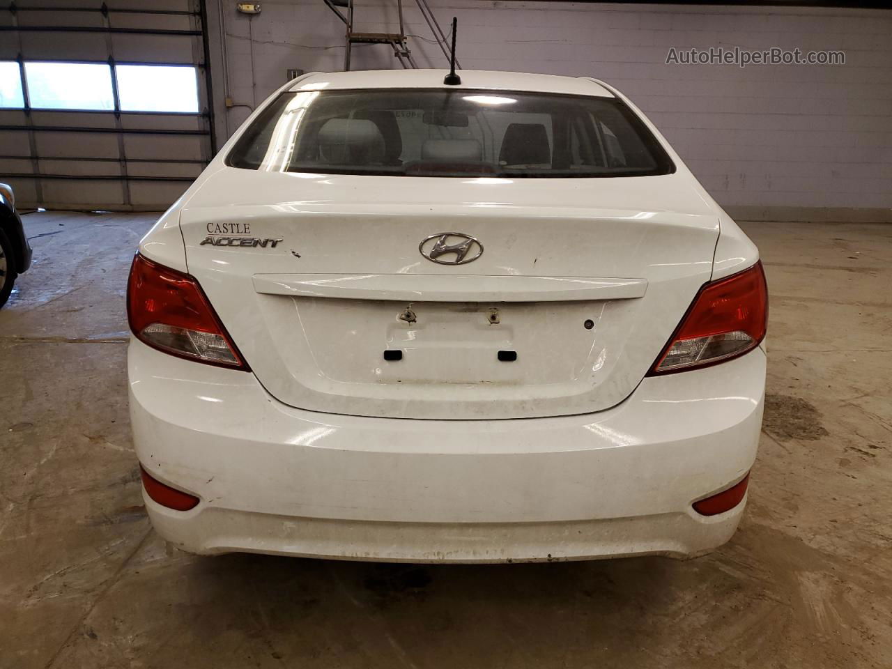 2015 Hyundai Accent Gls White vin: KMHCT4AE6FU849505