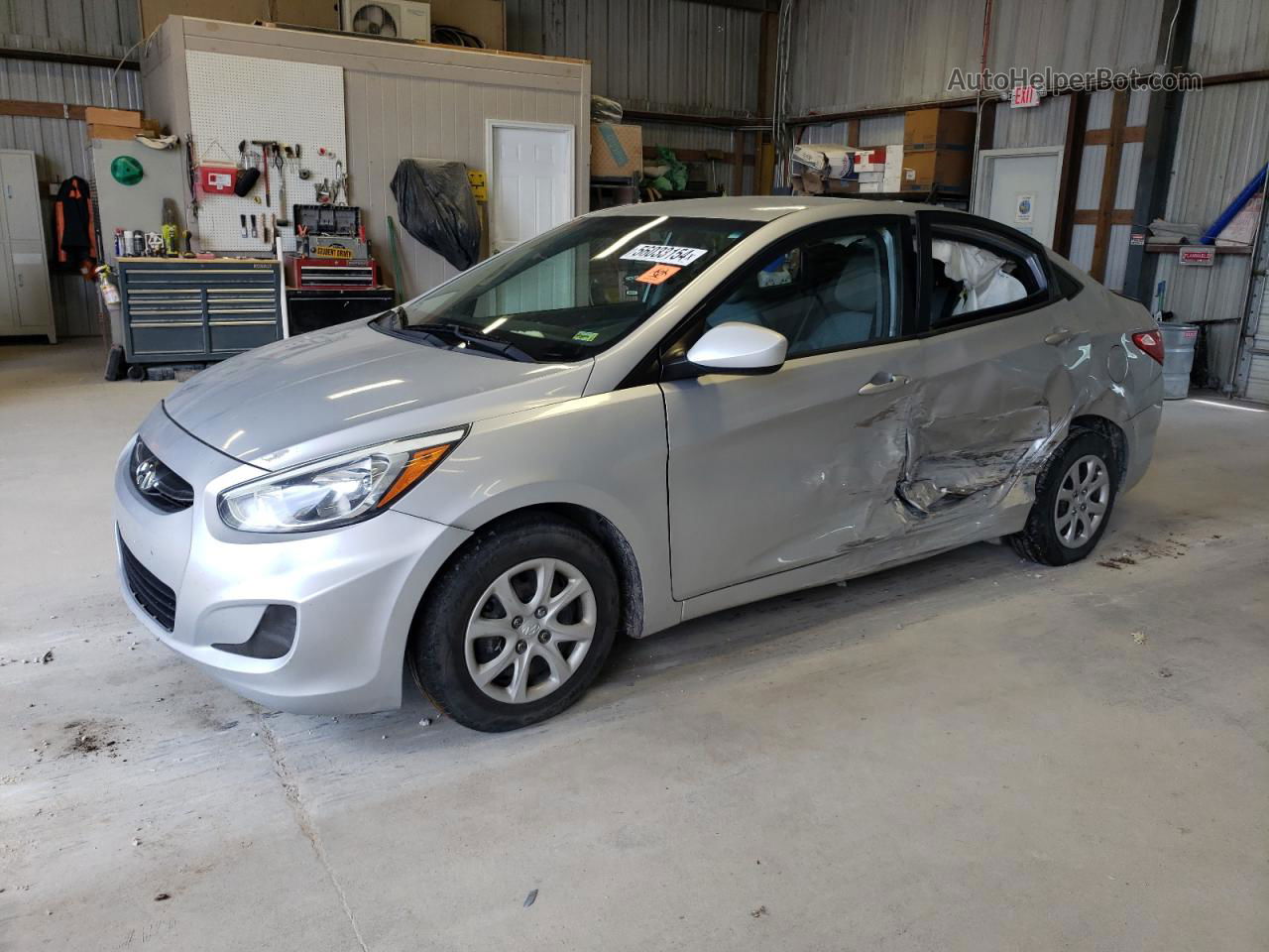 2015 Hyundai Accent Gls Silver vin: KMHCT4AE6FU860259