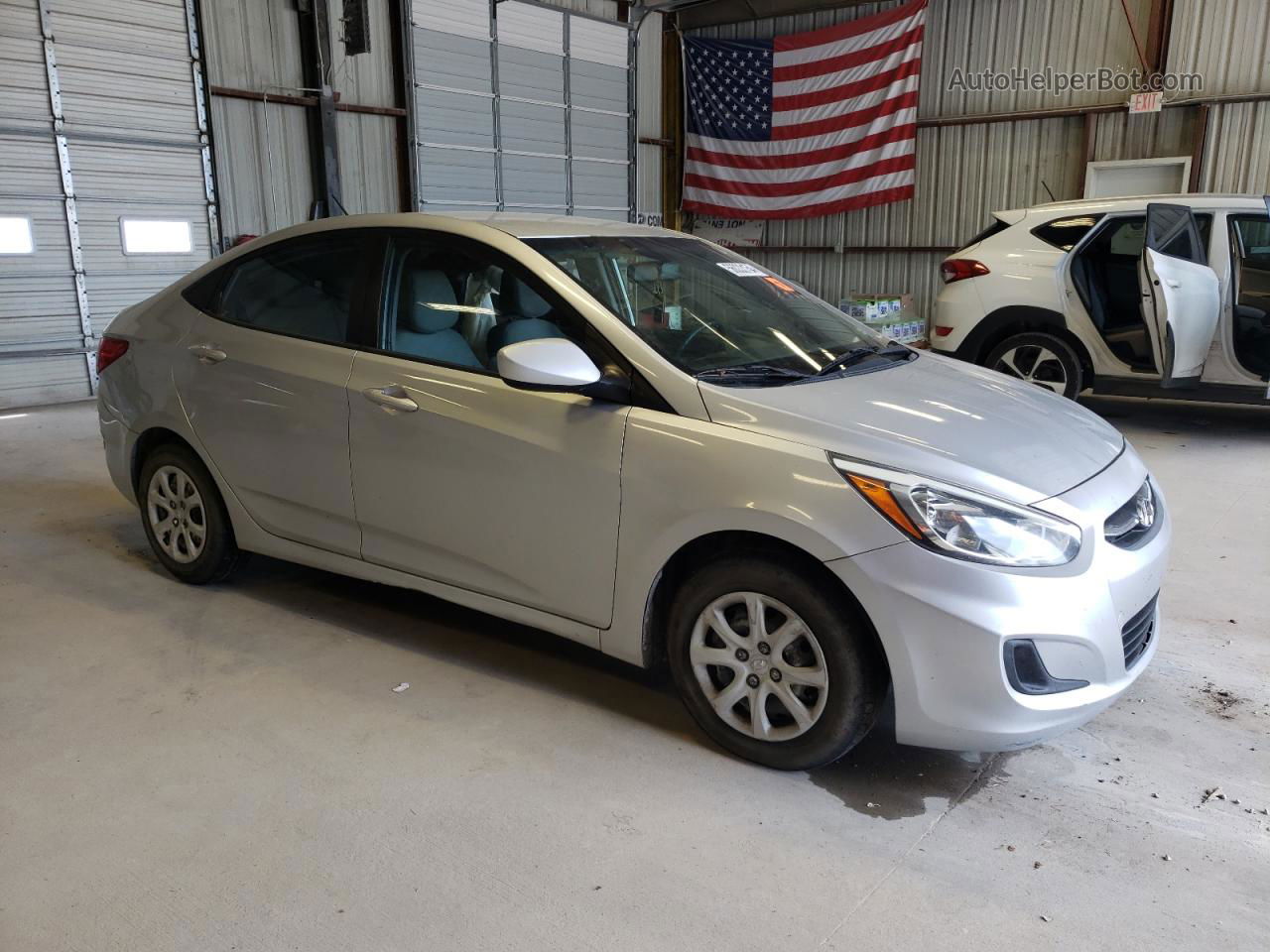 2015 Hyundai Accent Gls Silver vin: KMHCT4AE6FU860259