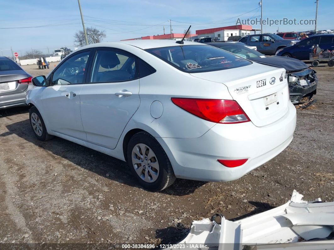 2015 Hyundai Accent Gls White vin: KMHCT4AE6FU876834