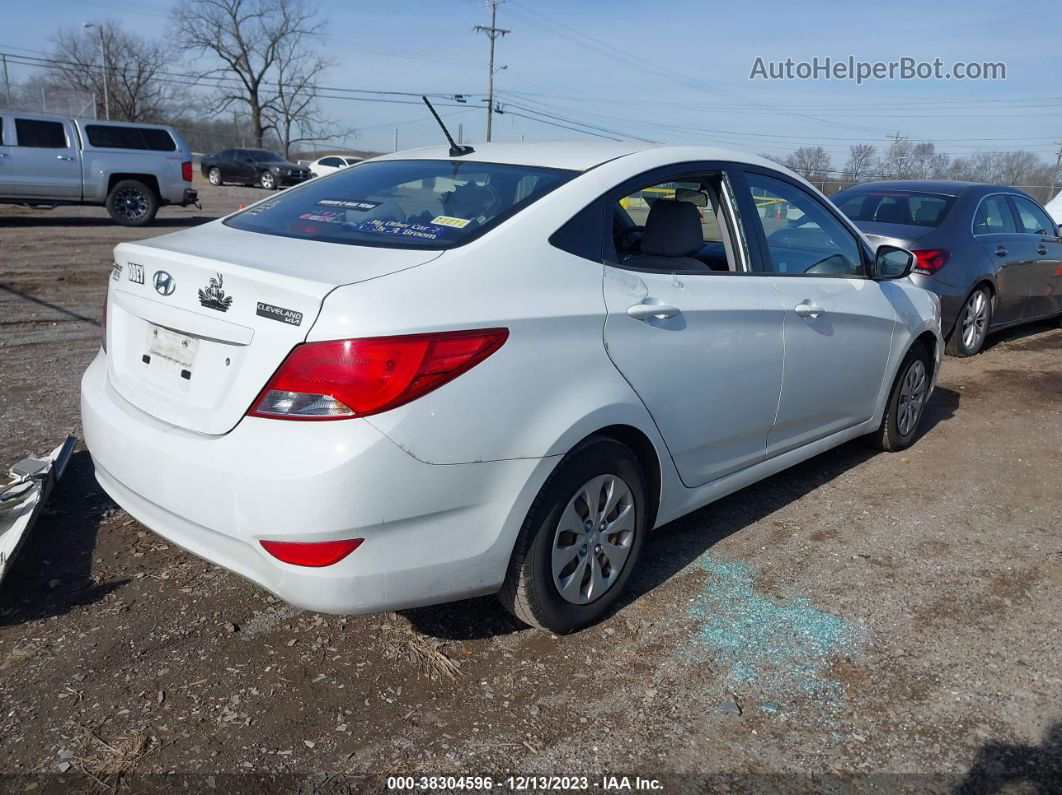 2015 Hyundai Accent Gls White vin: KMHCT4AE6FU876834