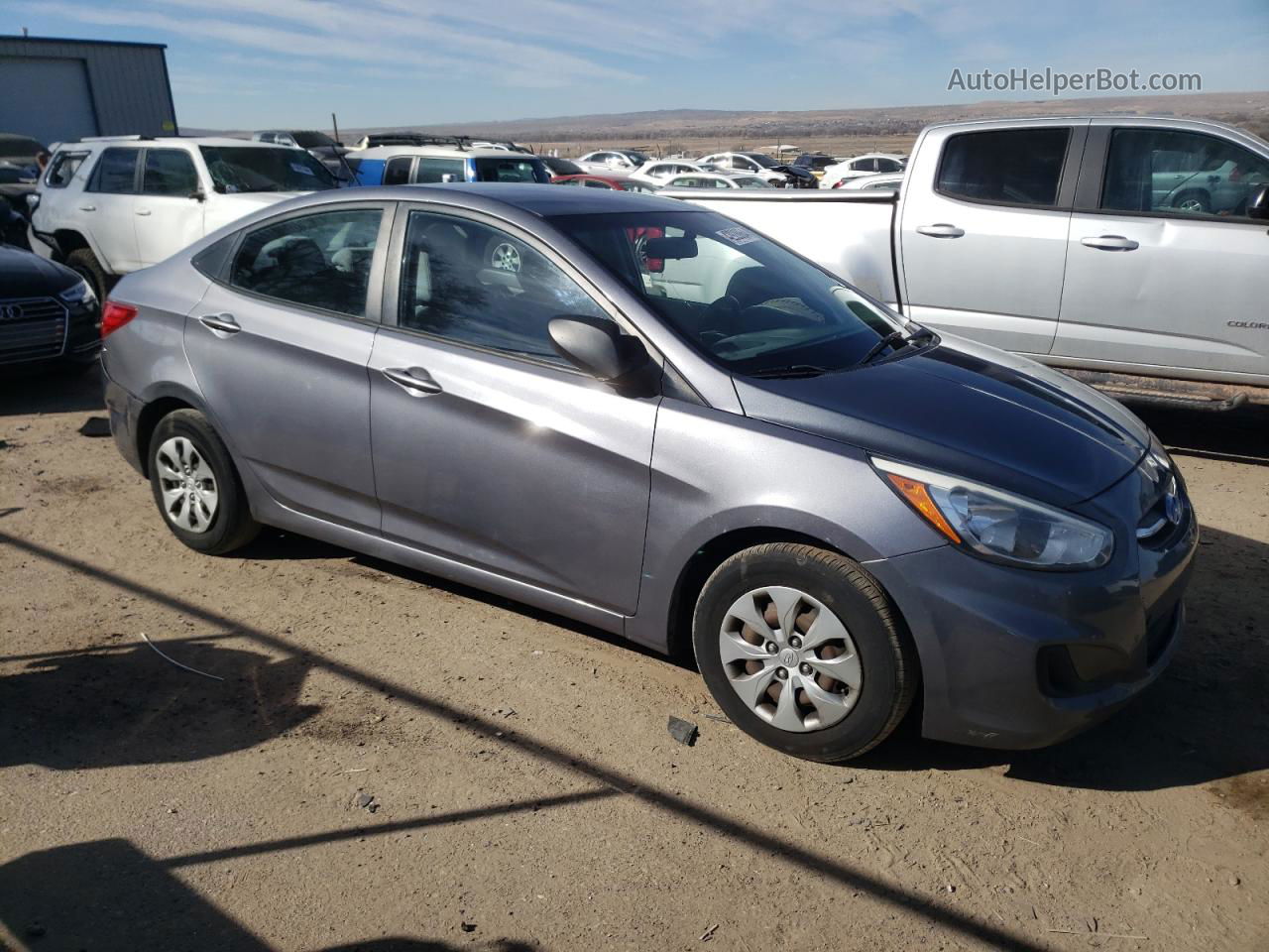 2015 Hyundai Accent Gls Charcoal vin: KMHCT4AE6FU885419