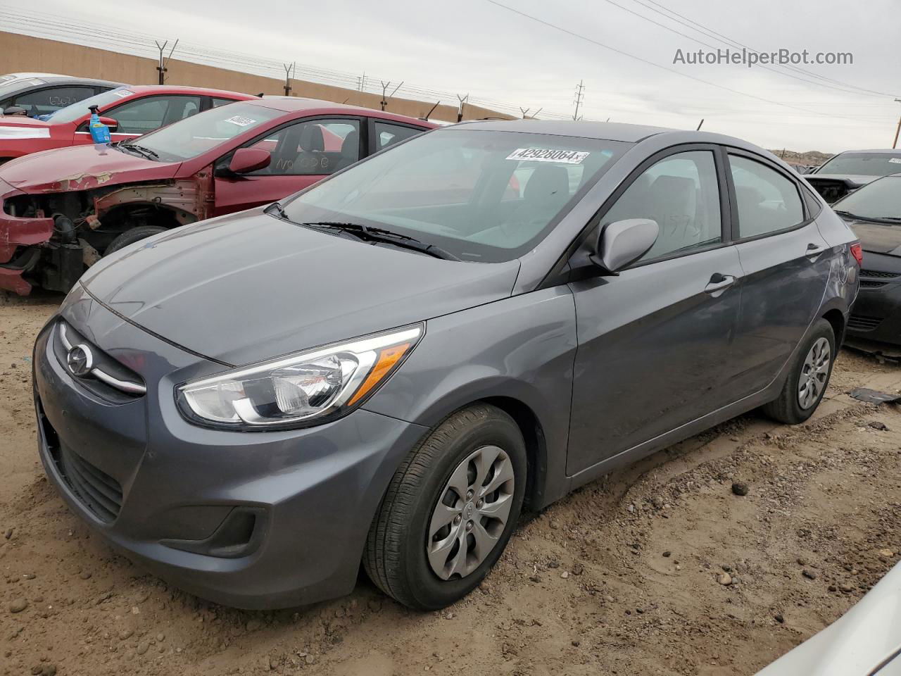 2015 Hyundai Accent Gls Charcoal vin: KMHCT4AE6FU885419