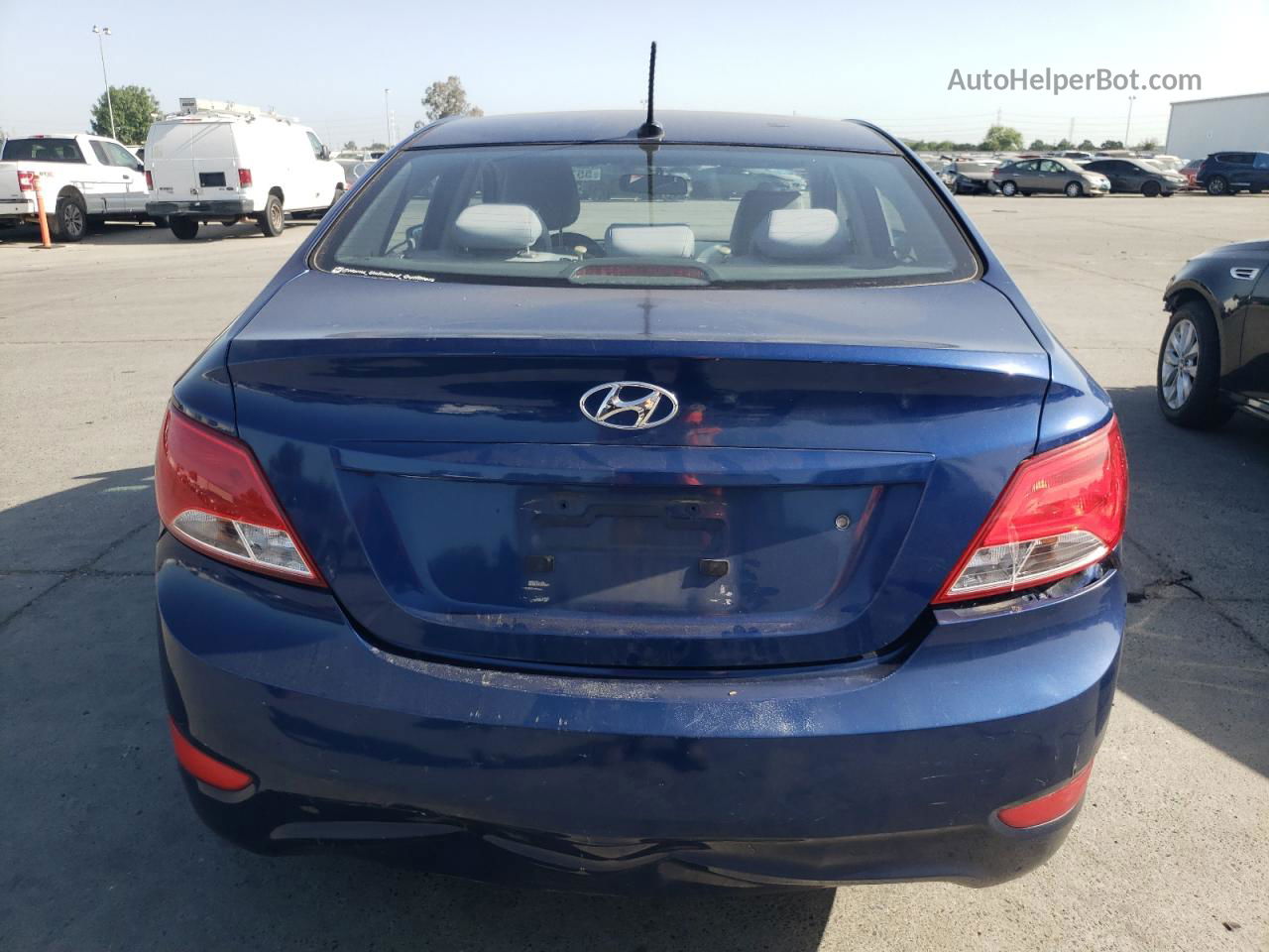 2015 Hyundai Accent Gls Синий vin: KMHCT4AE6FU887252