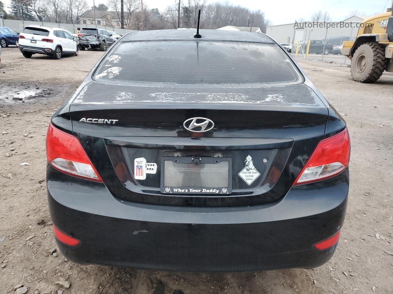 2015 Hyundai Accent Gls Black vin: KMHCT4AE6FU900713