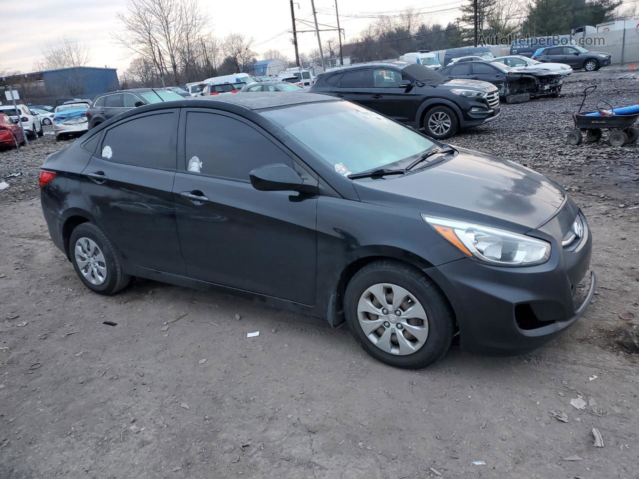 2015 Hyundai Accent Gls Black vin: KMHCT4AE6FU900713