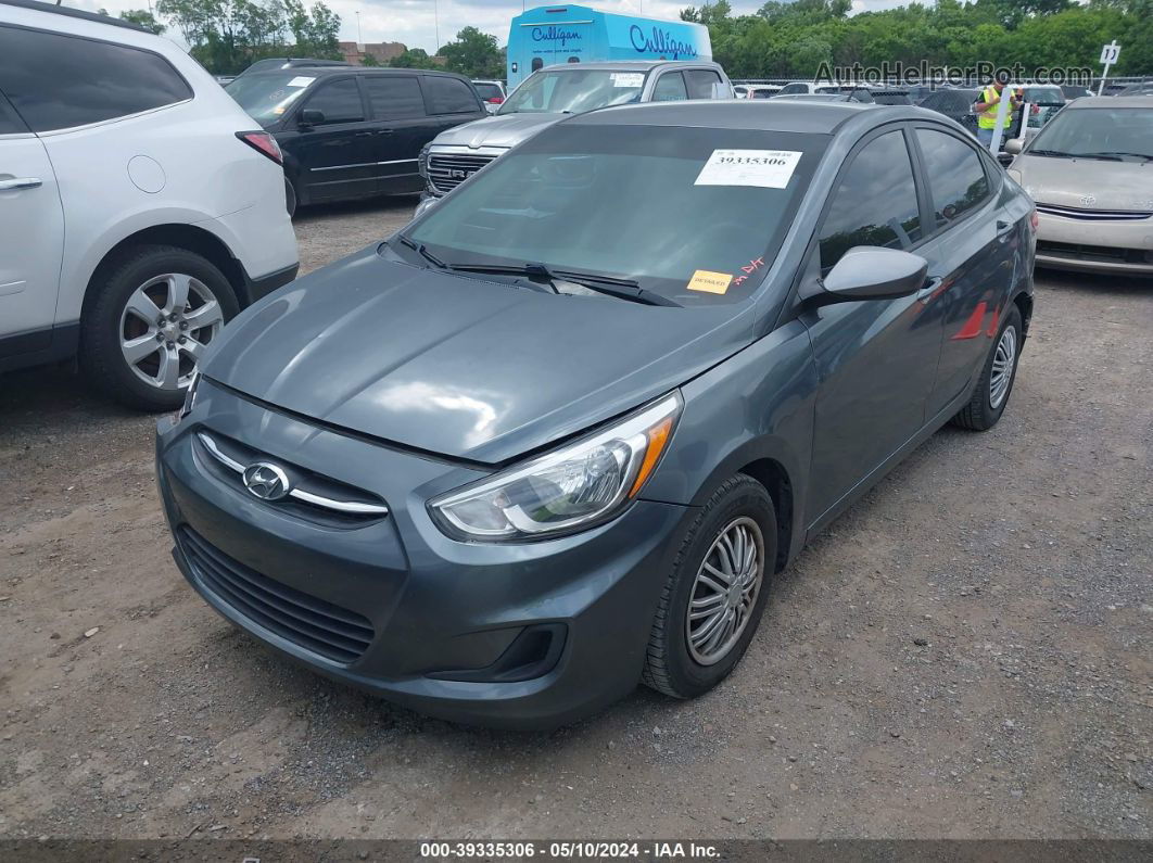 2015 Hyundai Accent Gls Серый vin: KMHCT4AE6FU914675