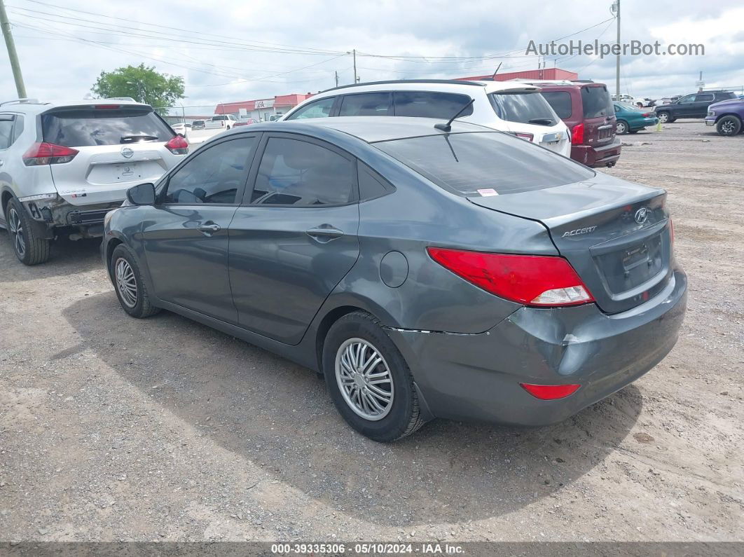 2015 Hyundai Accent Gls Серый vin: KMHCT4AE6FU914675