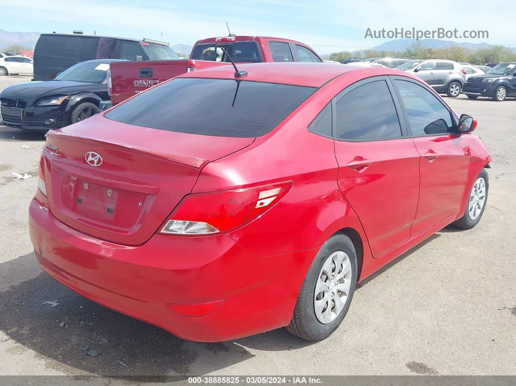 2015 Hyundai Accent Gls Red vin: KMHCT4AE6FU927264