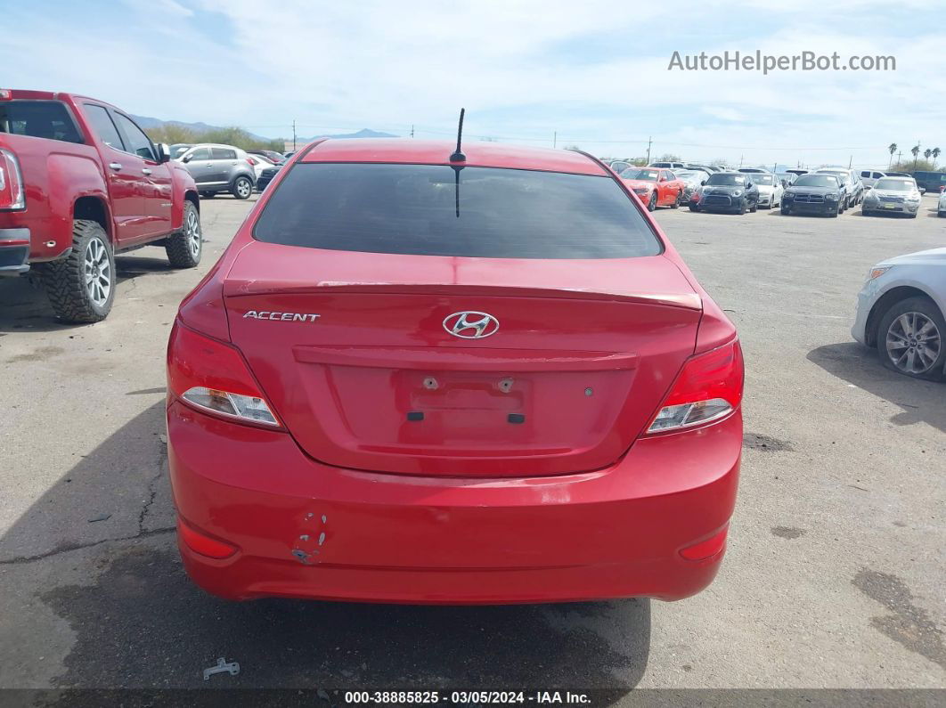 2015 Hyundai Accent Gls Red vin: KMHCT4AE6FU927264