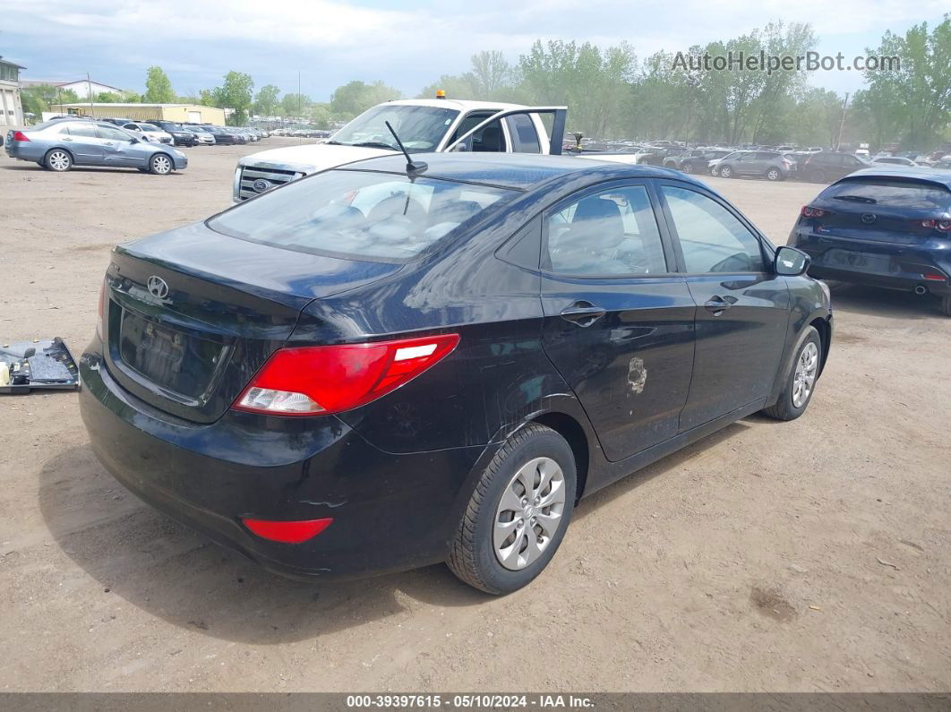 2016 Hyundai Accent Se Черный vin: KMHCT4AE6GU071417