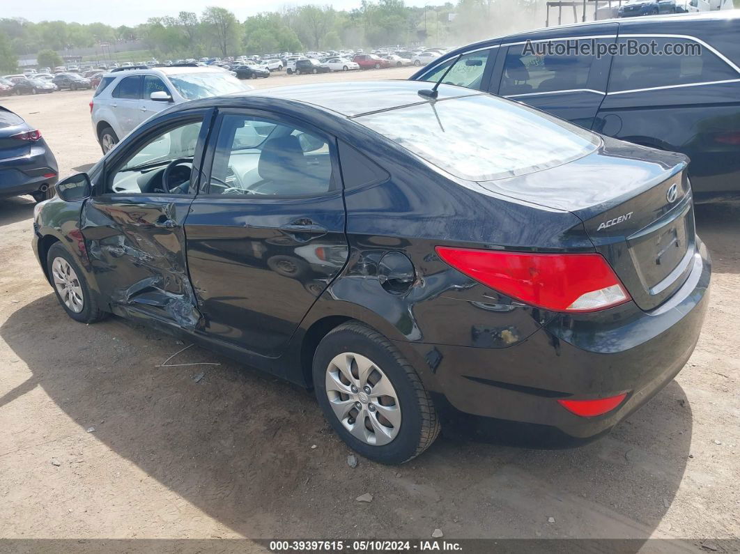 2016 Hyundai Accent Se Черный vin: KMHCT4AE6GU071417