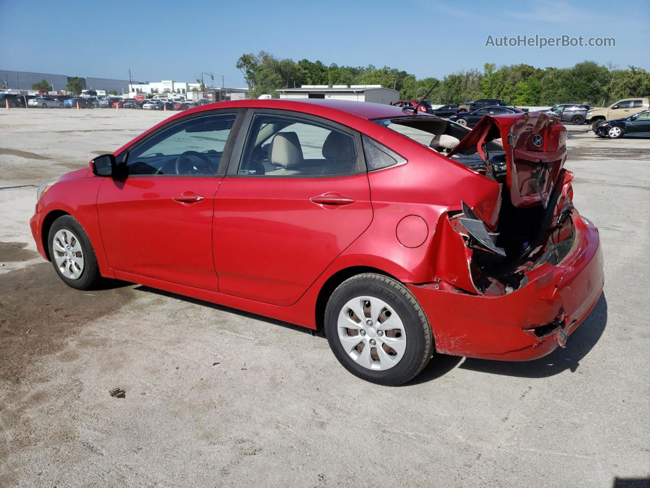 2016 Hyundai Accent Se Red vin: KMHCT4AE6GU083180